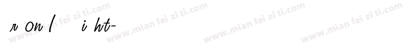 Orbon ITC Light字体转换